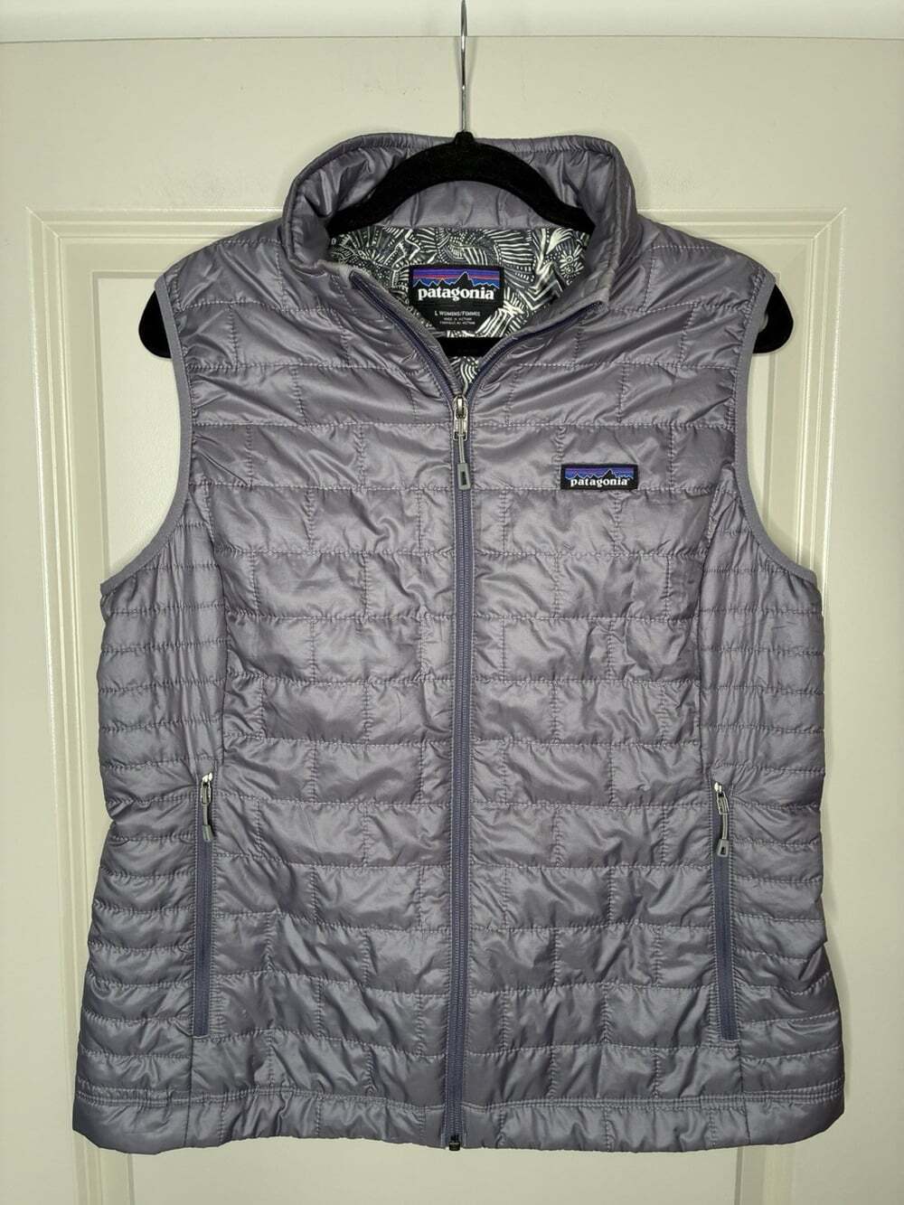 Patagonia Nano Puff Vest in Lavender Purple Women's Size Large